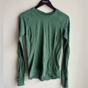 Green Long Sleeve Women's Top